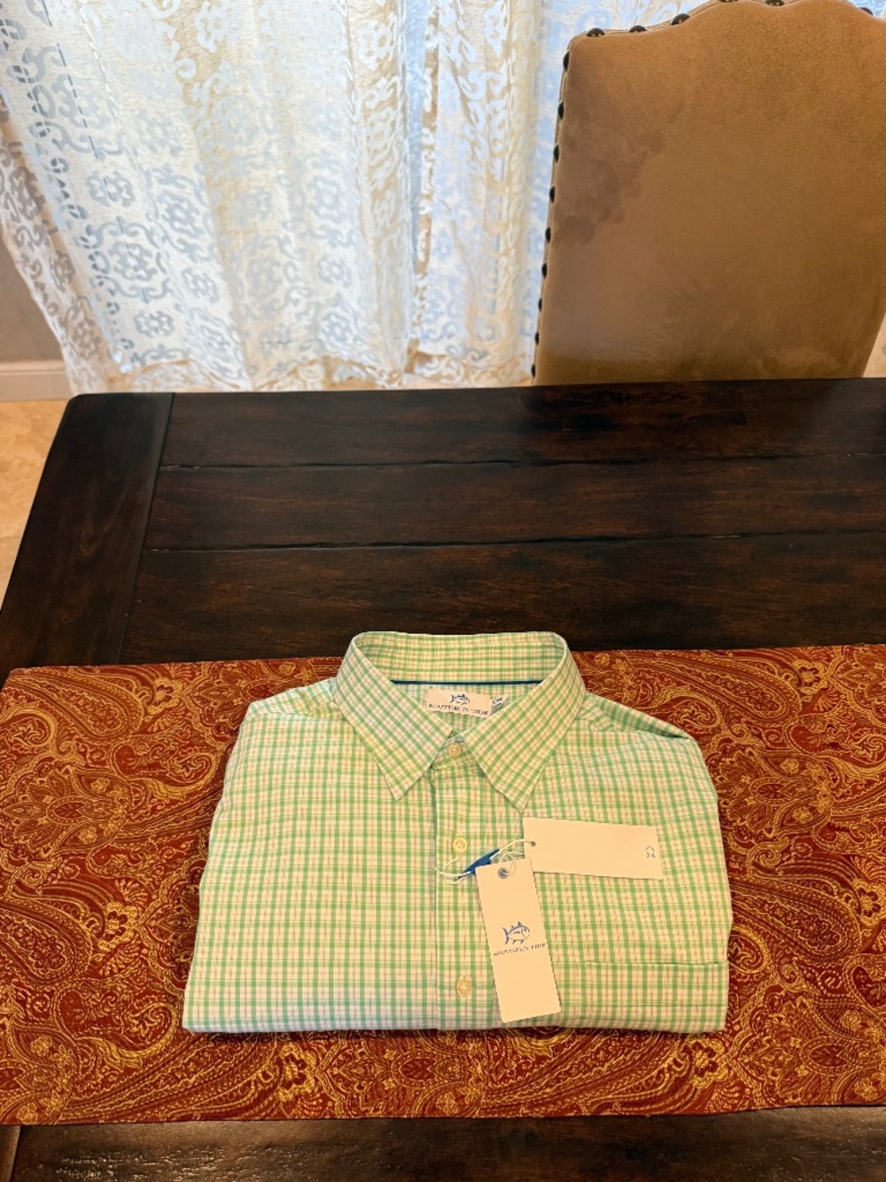Southern Tide Men's XXL Jade Green Charleston Sportshirt MSRP $138